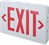 TCP Red Exit Sign with Battery 